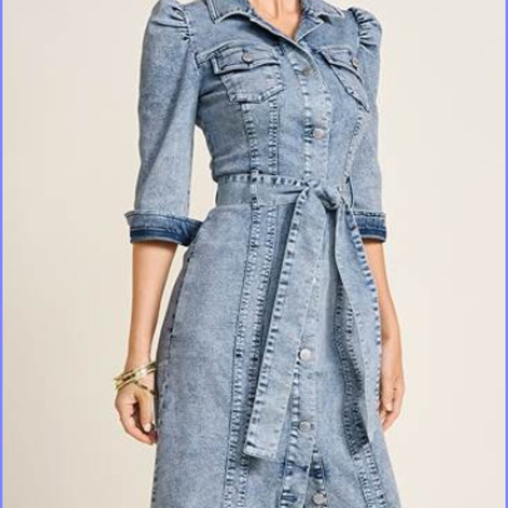 VENUS Brand new Long Denim Stretch Dress